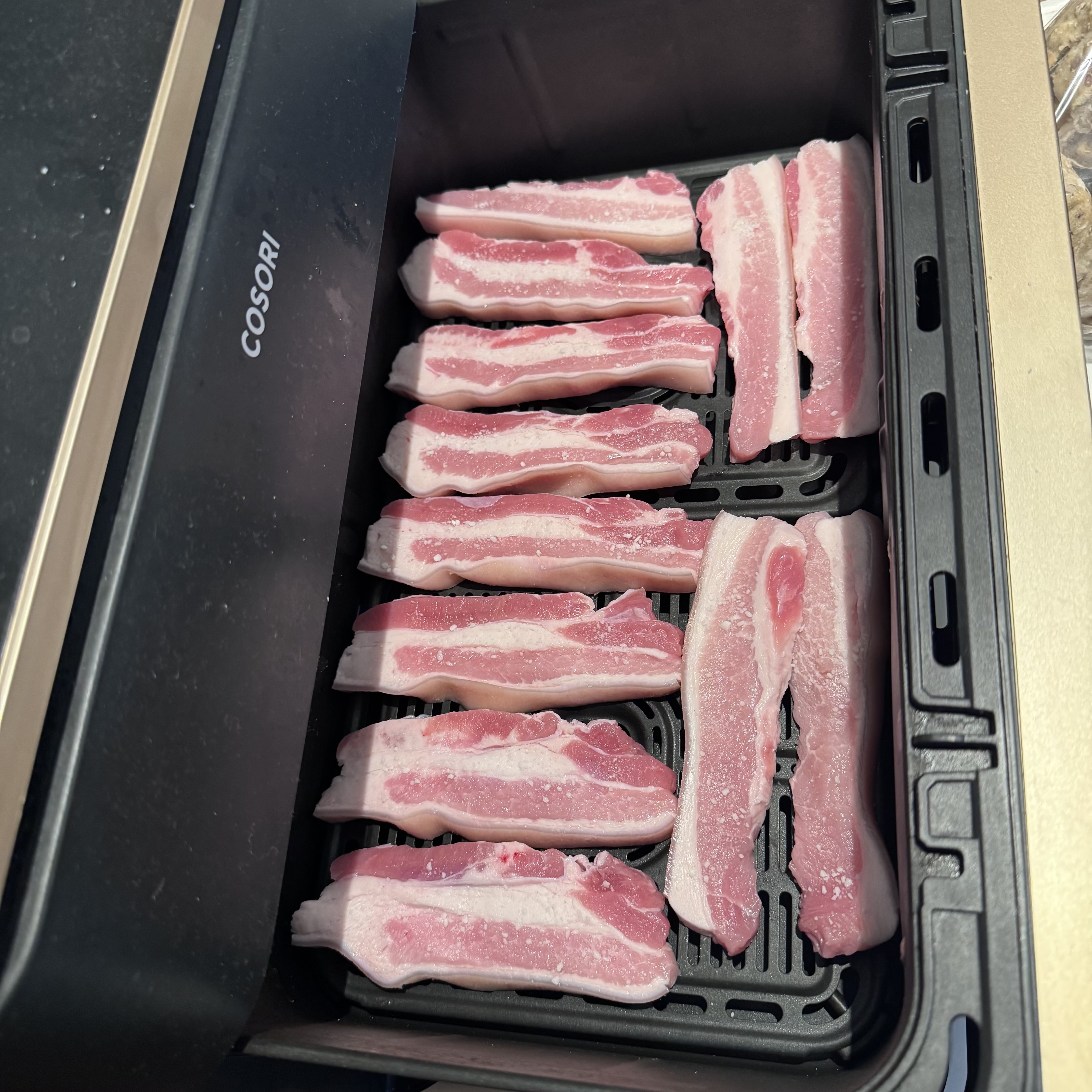 Flæsk klar i airfryer